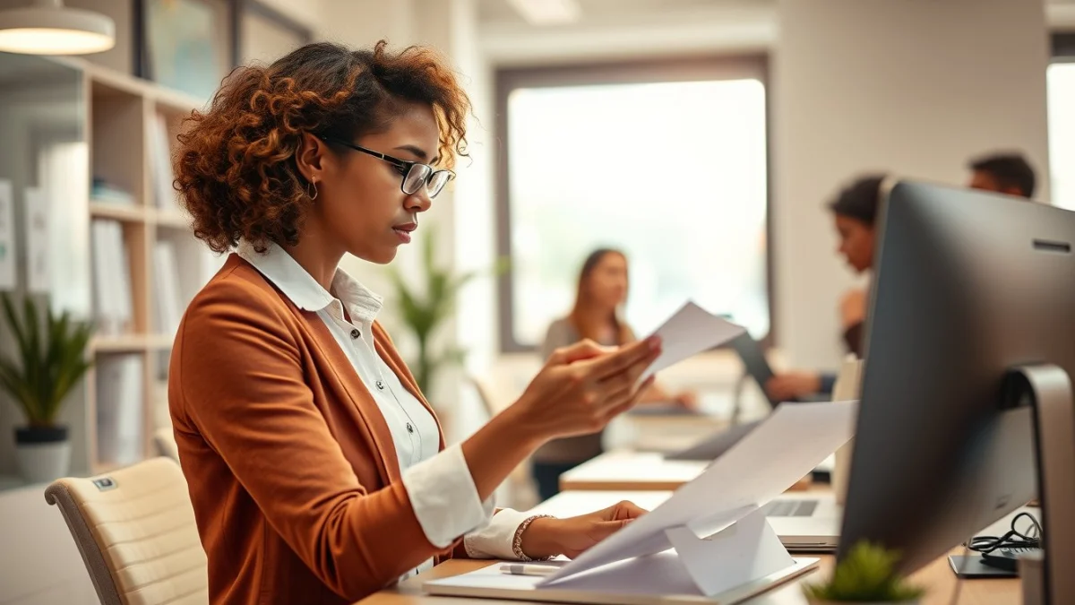 Professional learning office and administrative skills in a modern workspace