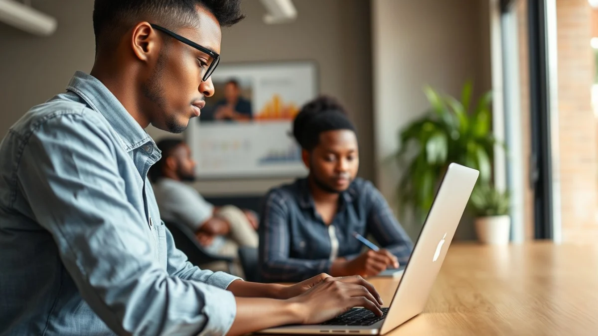 Professional learning office and administrative skills in a modern workspace