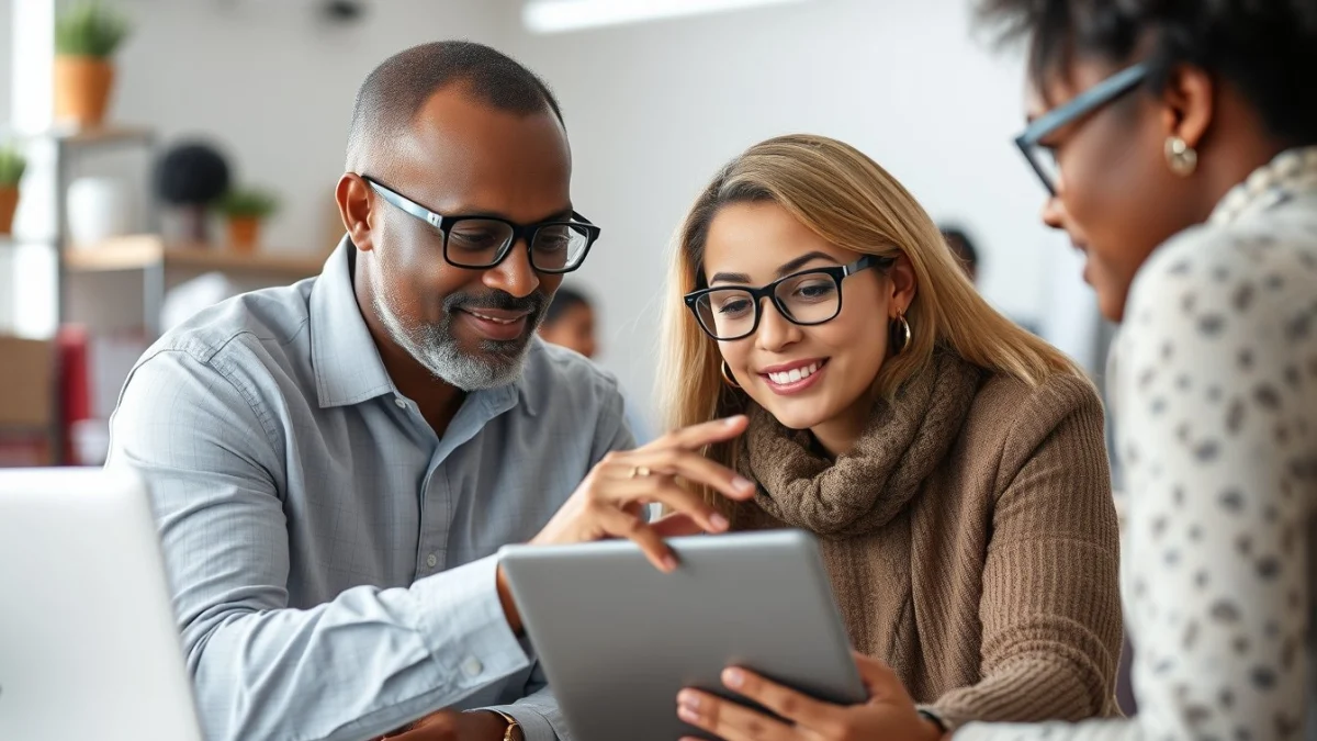 Person learning seo basics for online stores in a modern educational setting