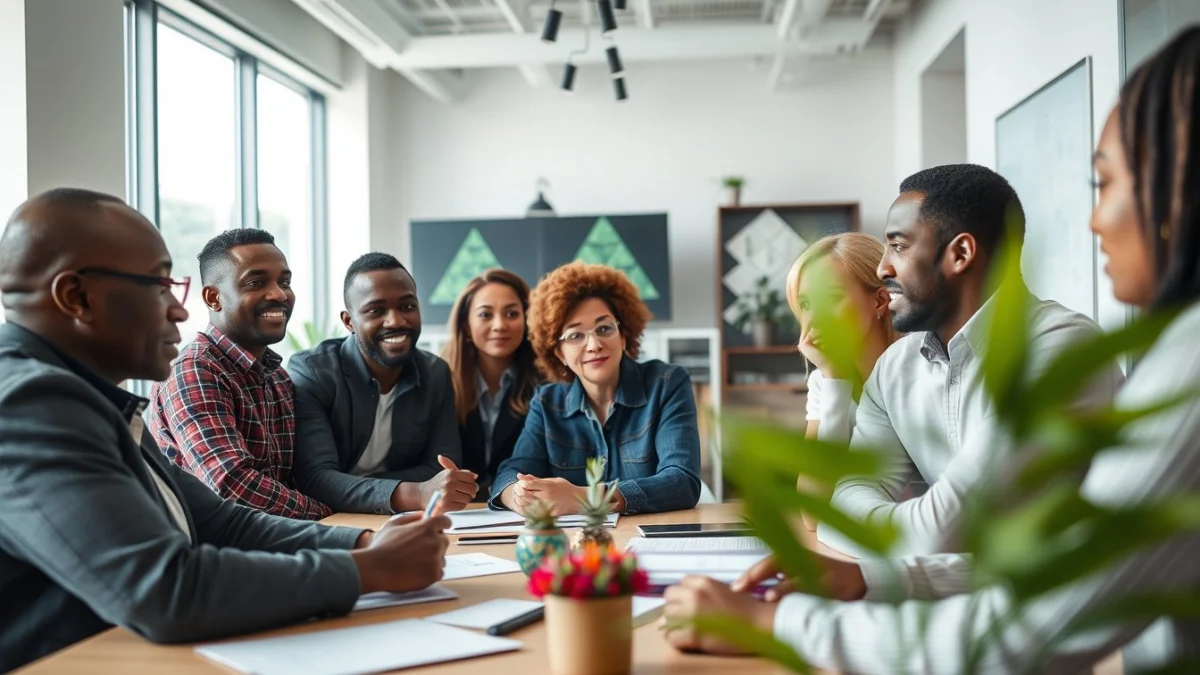 Person learning setting budgets and targeting audiences in a modern educational setting