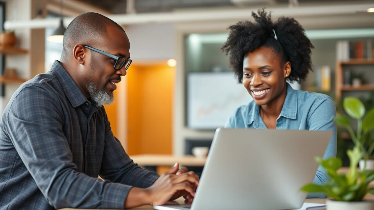Person learning setting up google analytics for your online store in a modern educational setting