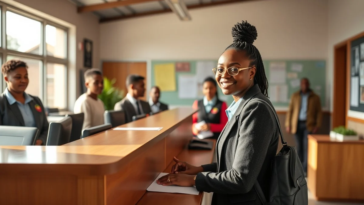 Professional learning office and administrative skills in a modern workspace
