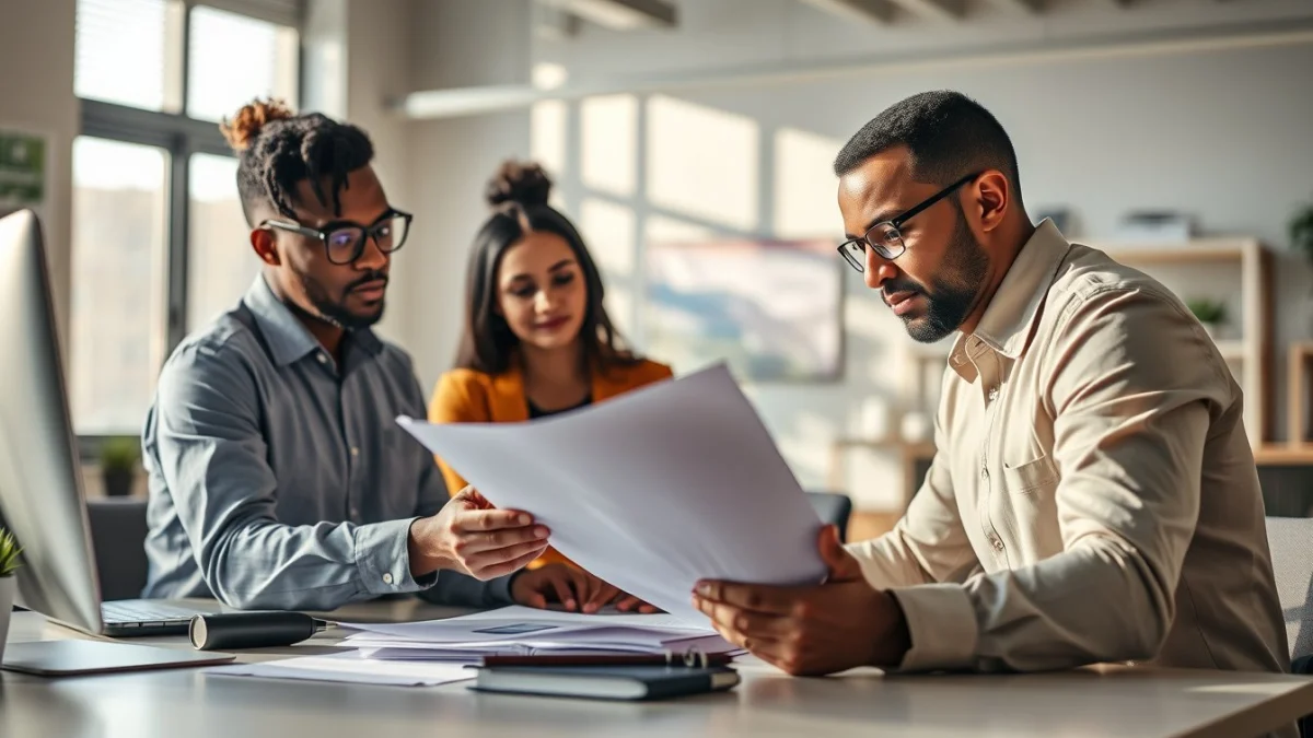 Person learning south african construction procurement laws in a modern educational setting