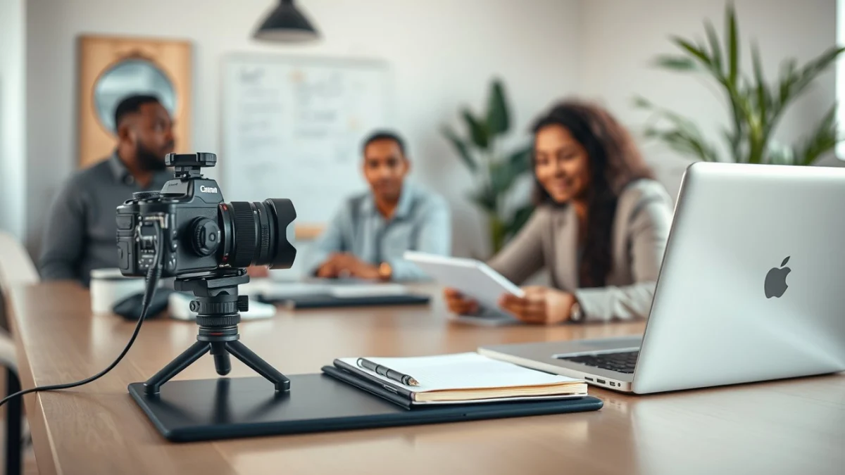 Person learning staying consistent and growing your audience in a modern educational setting