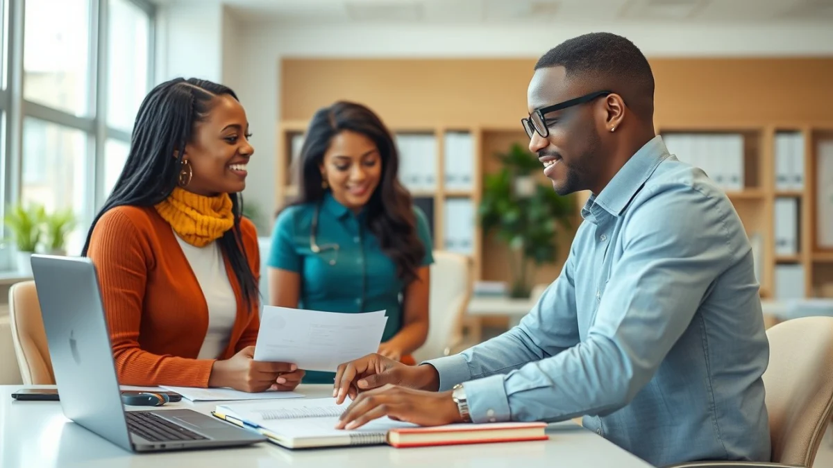 Professional learning office and administrative skills in a modern workspace