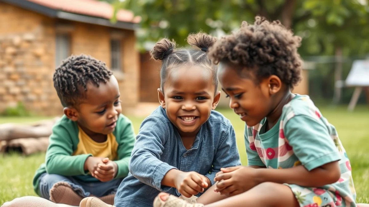 Person learning supporting communication skills in children in a modern educational setting