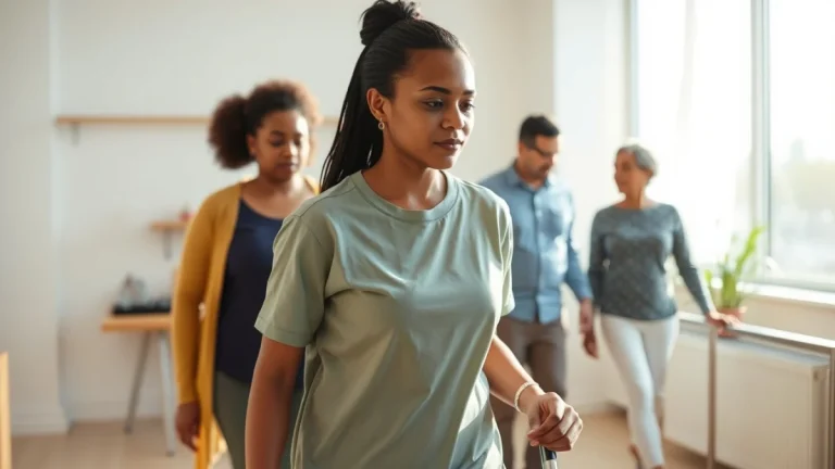 Learner studying caregiving skills in a professional training environment