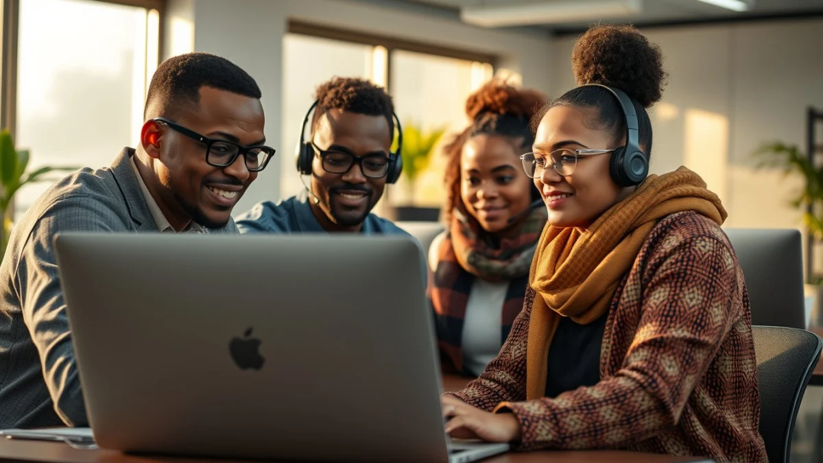 Person learning technical support interview questions and answers in a modern educational setting