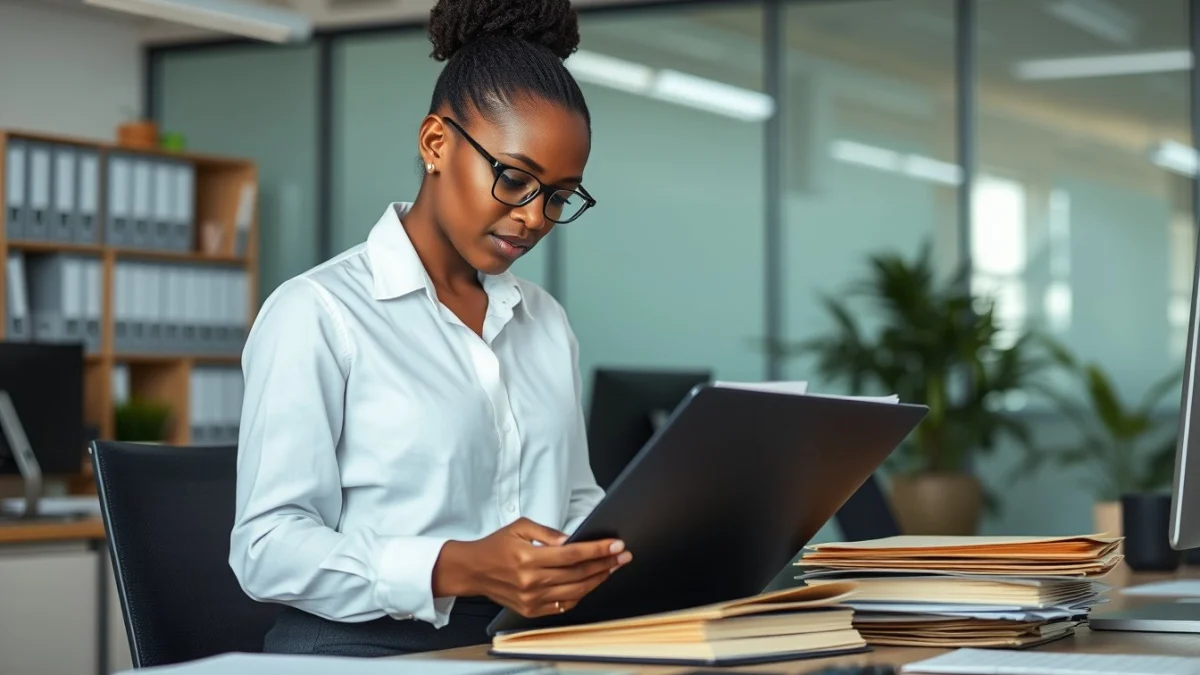 Professional learning office and administrative skills in a modern workspace