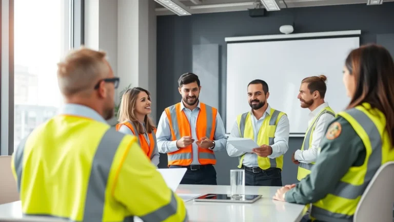 Learner studying workplace safety skills in a clean training environment