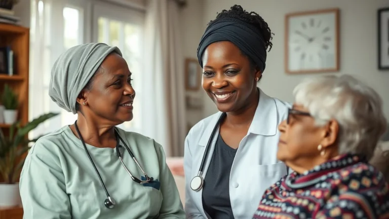 Learner studying caregiving skills in a professional training environment