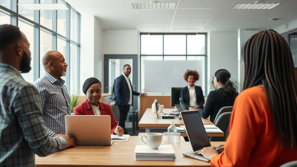 Professional learning office and administrative skills in a modern workspace