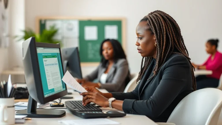 Professional learning office and administrative skills in a modern workspace