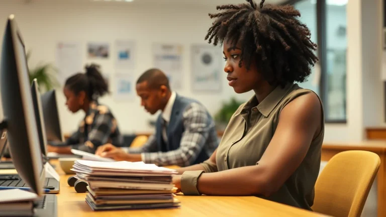 Professional learning office and administrative skills in a modern workspace