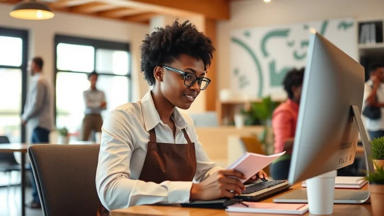 Professional learning office and administrative skills in a modern workspace