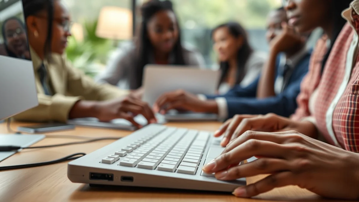 Professional learning office and administrative skills in a modern workspace