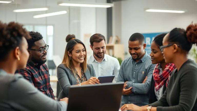 Person learning artificial intelligence skills on a laptop in a modern workspace