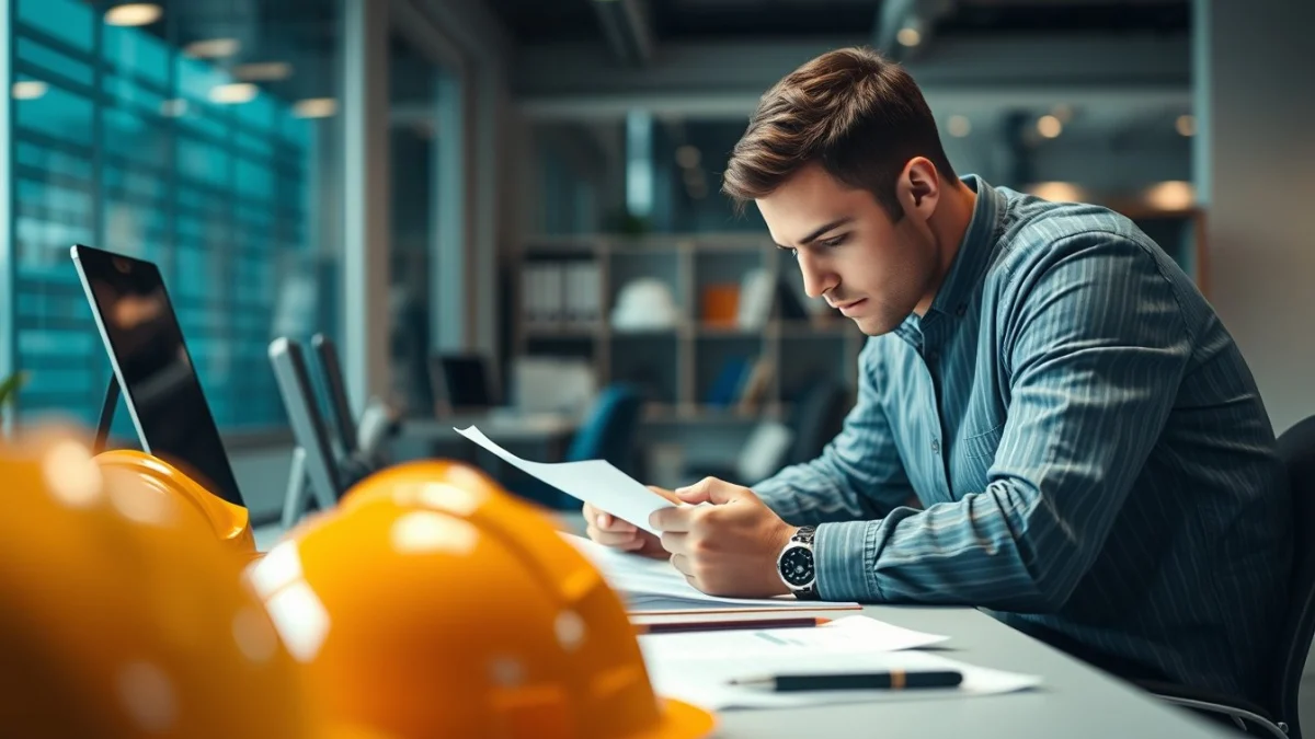 Person learning artificial intelligence skills on a laptop in a modern workspace