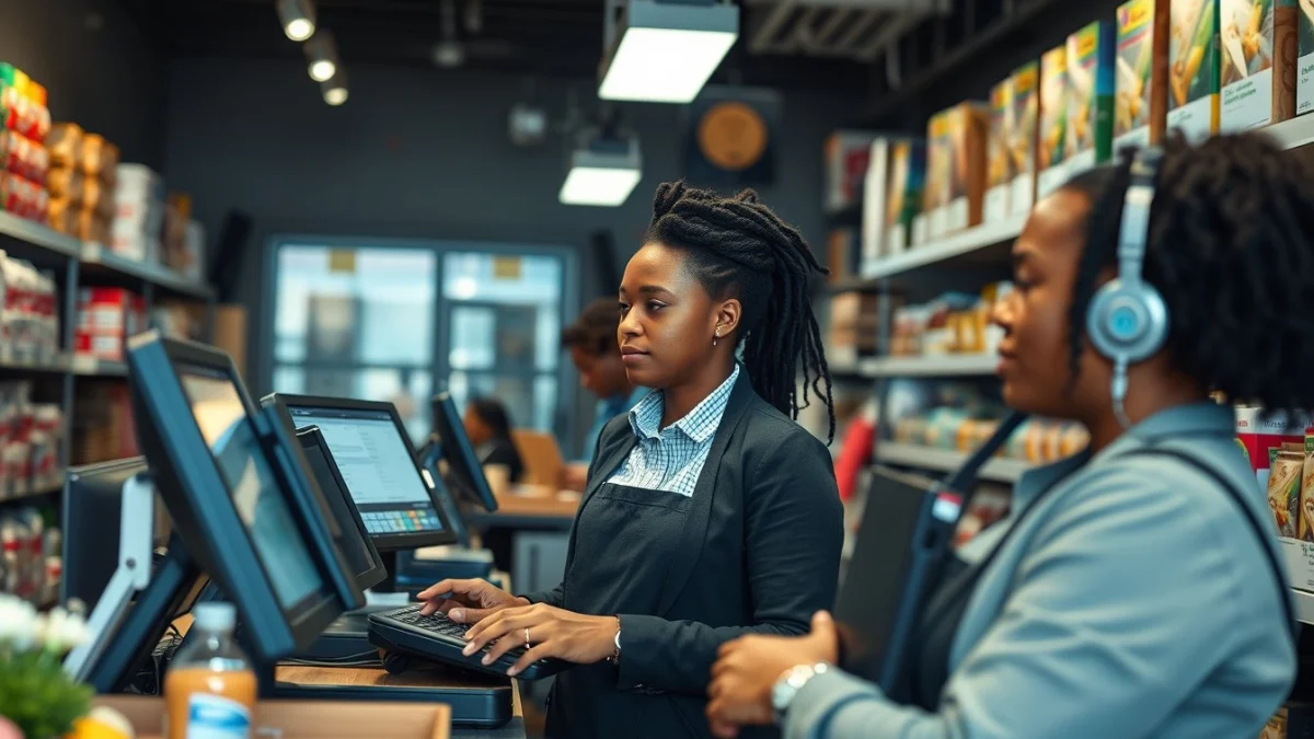 Person learning artificial intelligence skills on a laptop in a modern workspace
