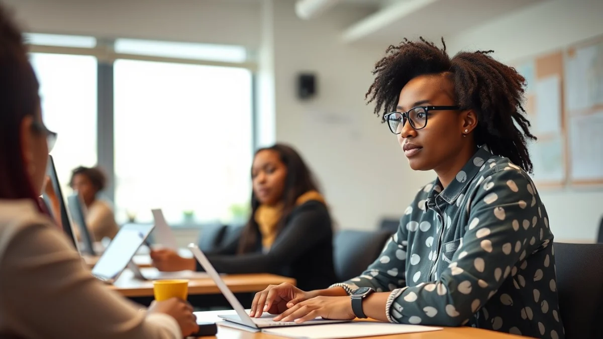 Professional learning office and administrative skills in a modern workspace