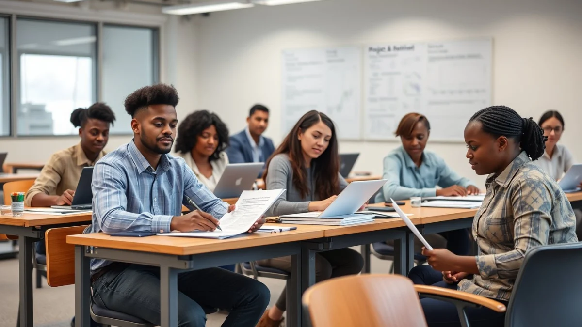 Professional learning office and administrative skills in a modern workspace