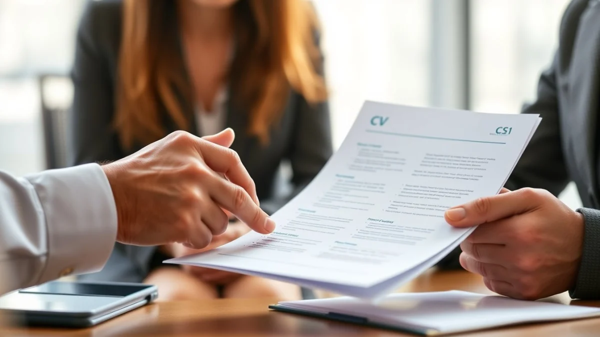Person learning types of interviews in recruitment in a modern educational setting