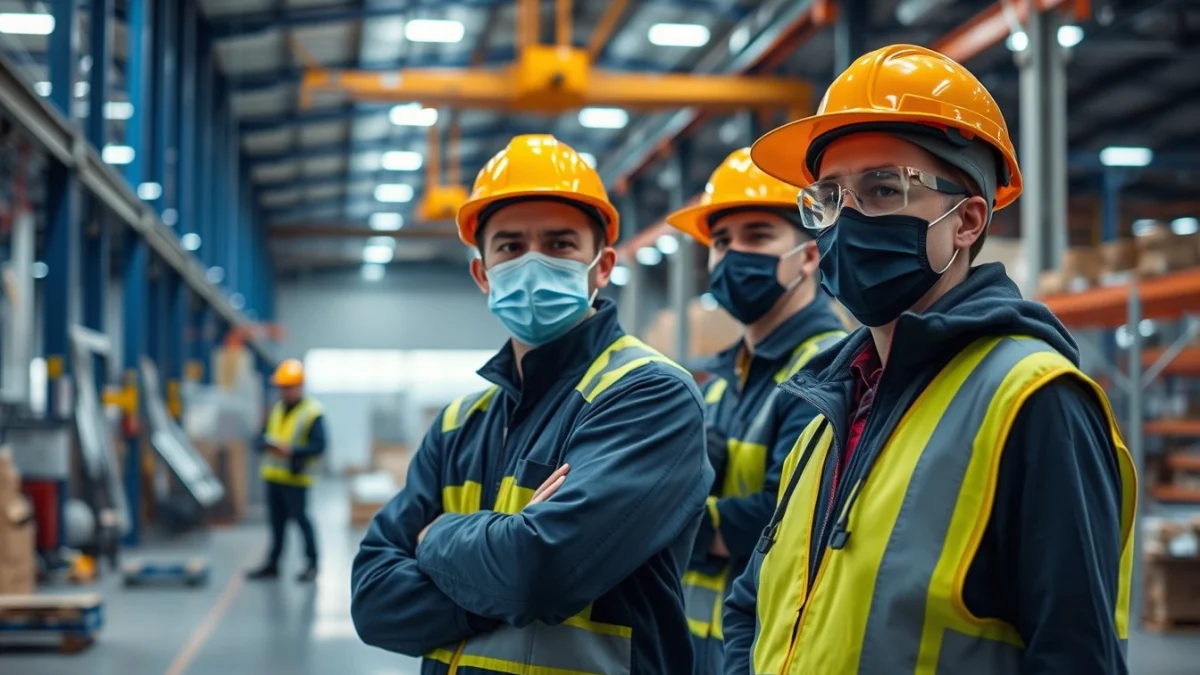 Learner studying workplace safety skills in a clean training environment