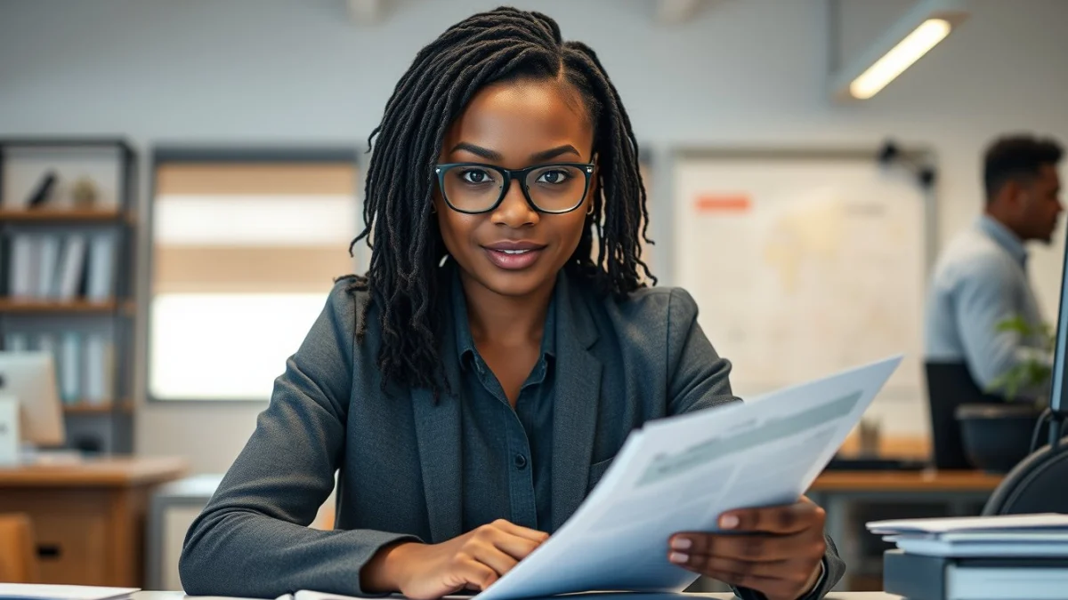Professional learning office and administrative skills in a modern workspace