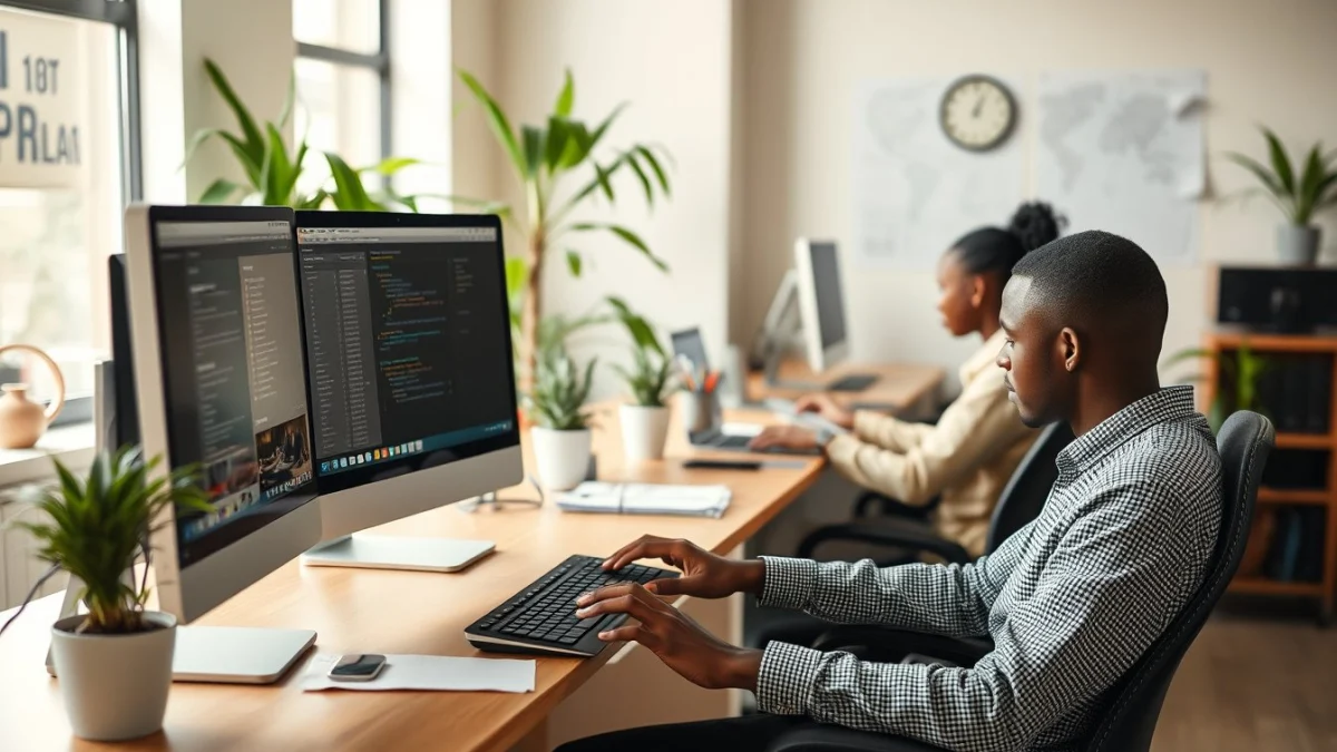 Professional learning office and administrative skills in a modern workspace