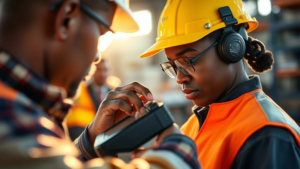 Person learning understanding compliance and regulations in south african workplaces in a modern educational setting