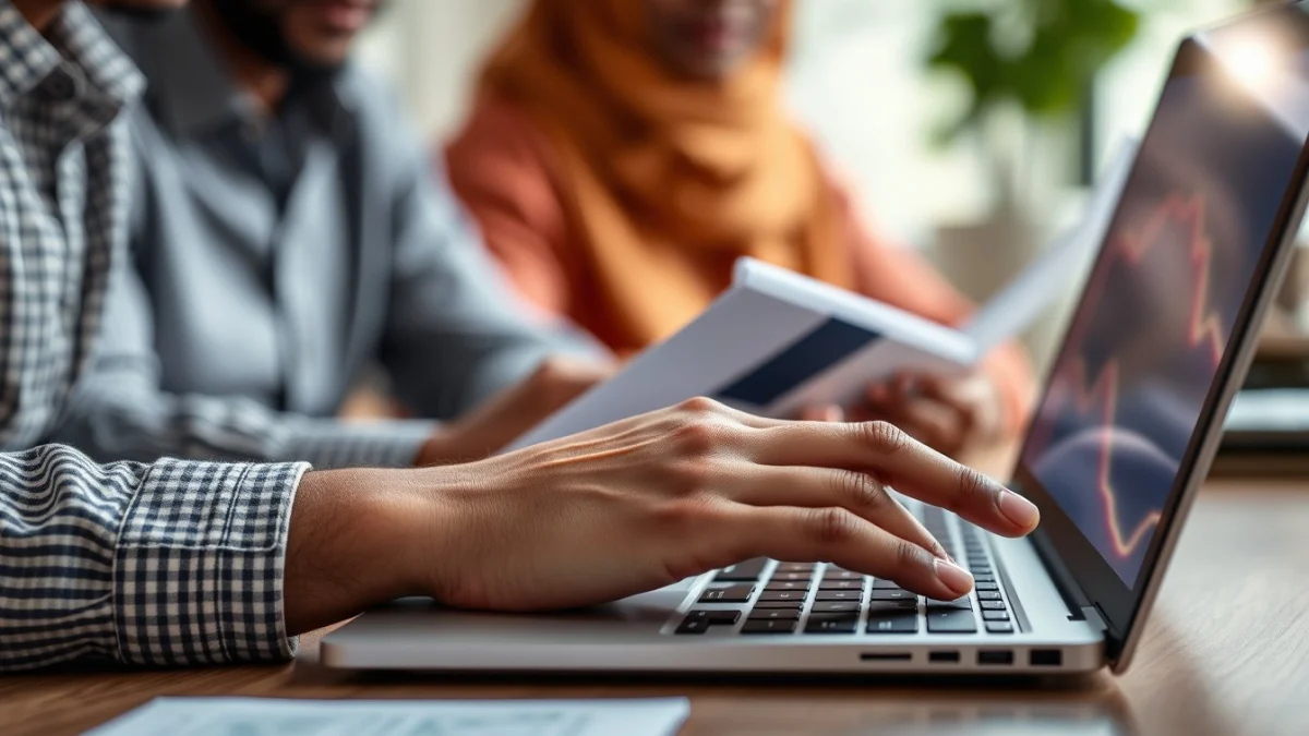 Person learning understanding copyright and content use in a modern educational setting