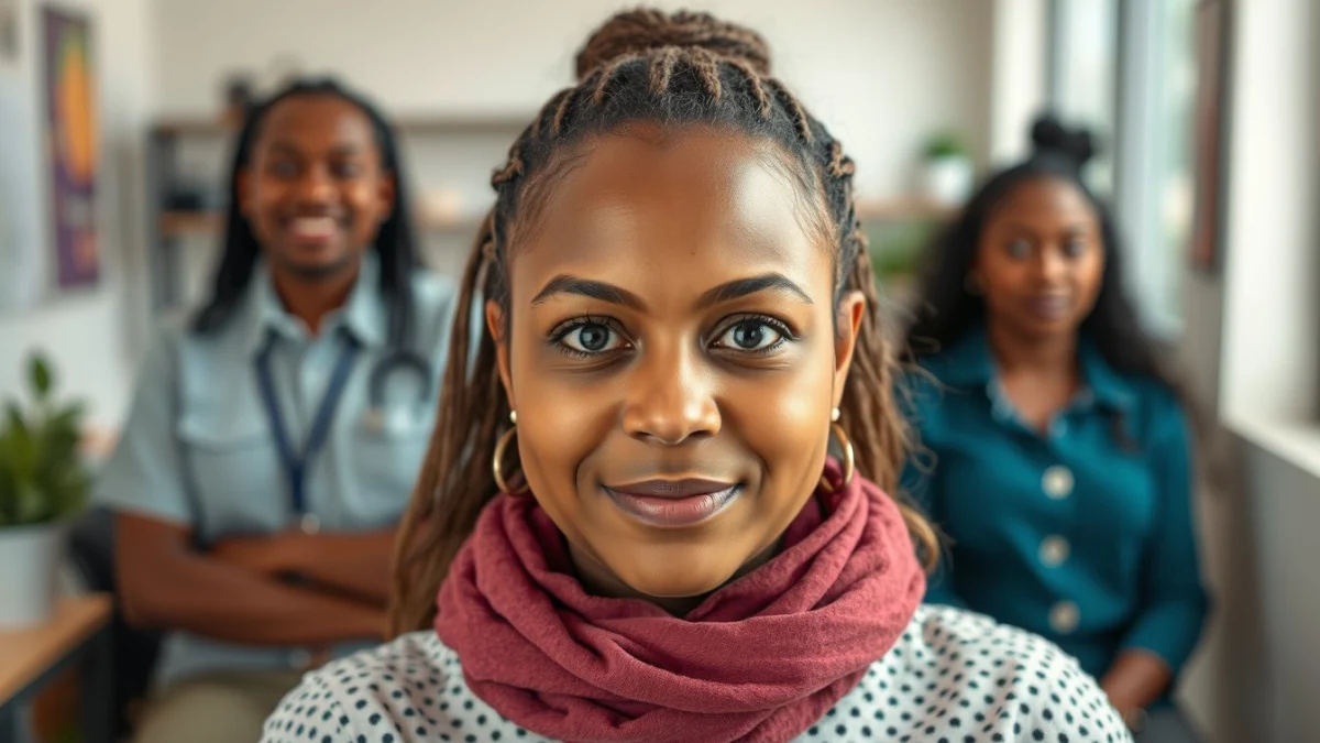 Learner studying caregiving skills in a professional training environment