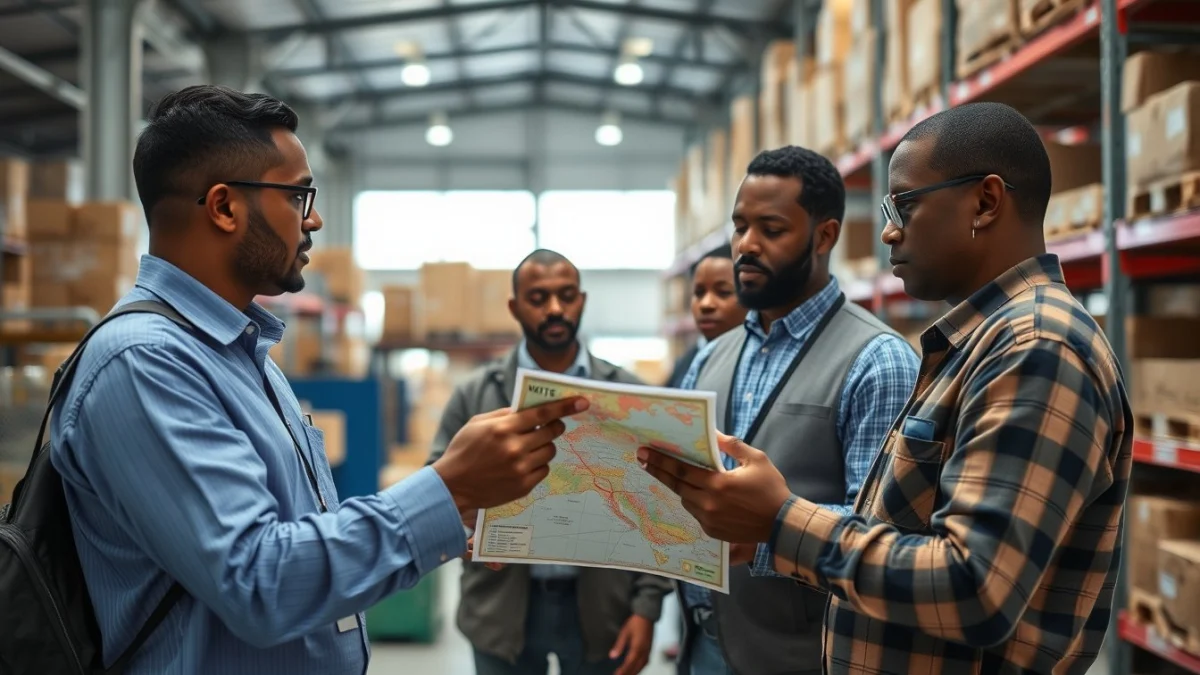 Person learning understanding inventory in dispatch in a modern educational setting