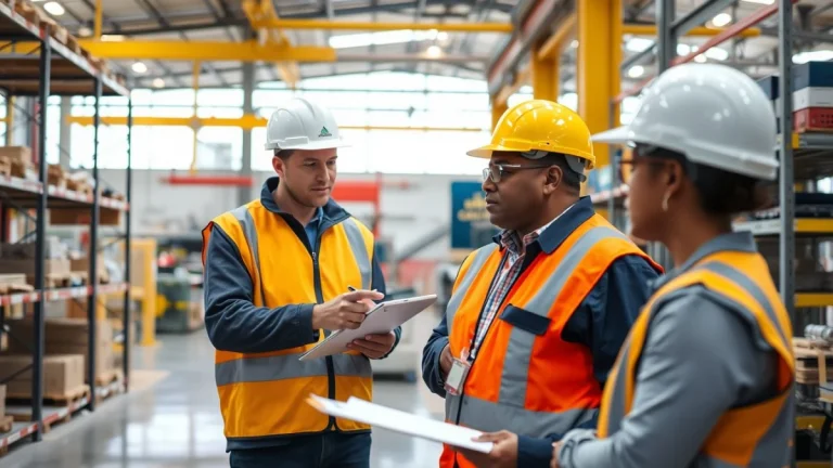 Learner studying workplace safety skills in a clean training environment