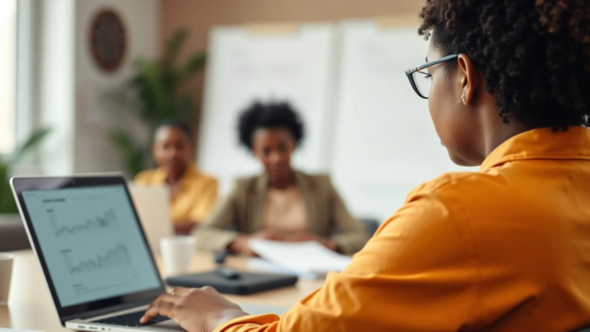 Professional learning office and administrative skills in a modern workspace
