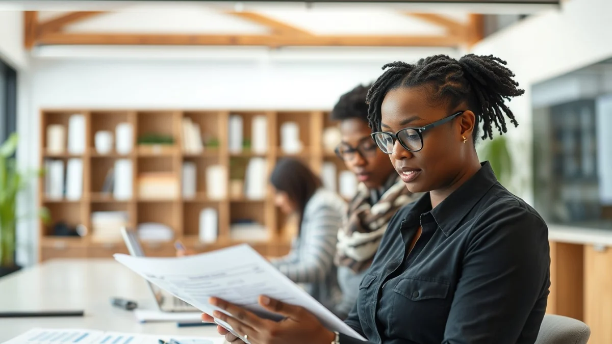 Professional learning office and administrative skills in a modern workspace