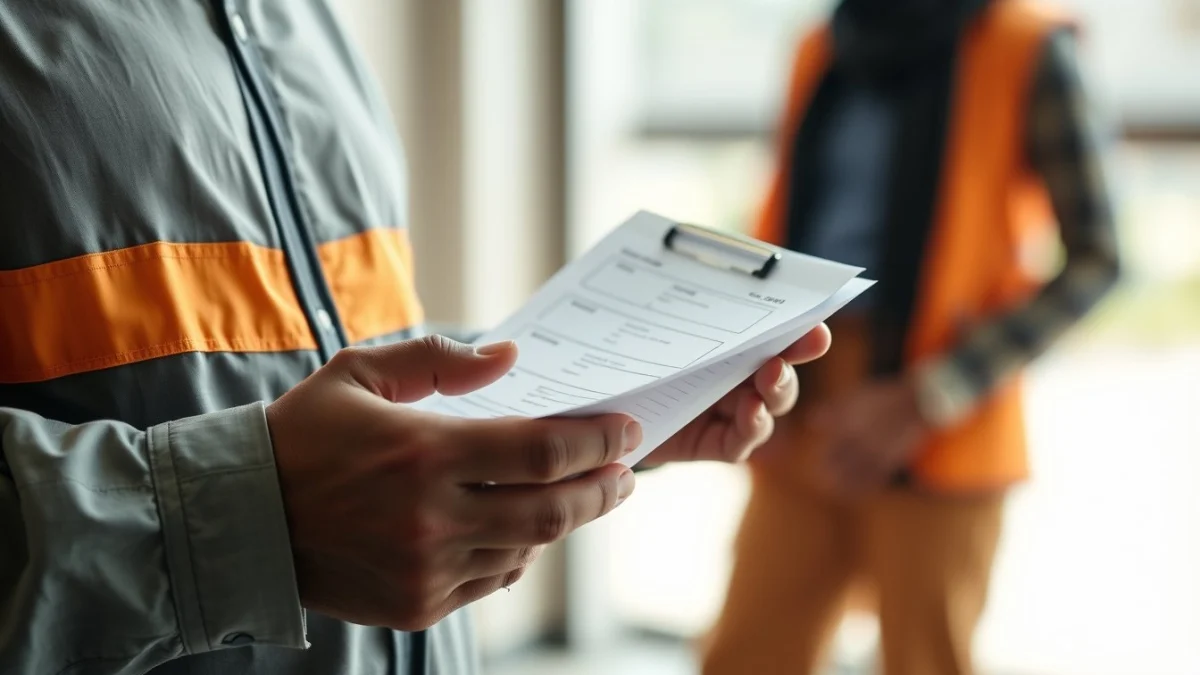 Person learning understanding quality assurance systems in the workplace in a modern educational setting