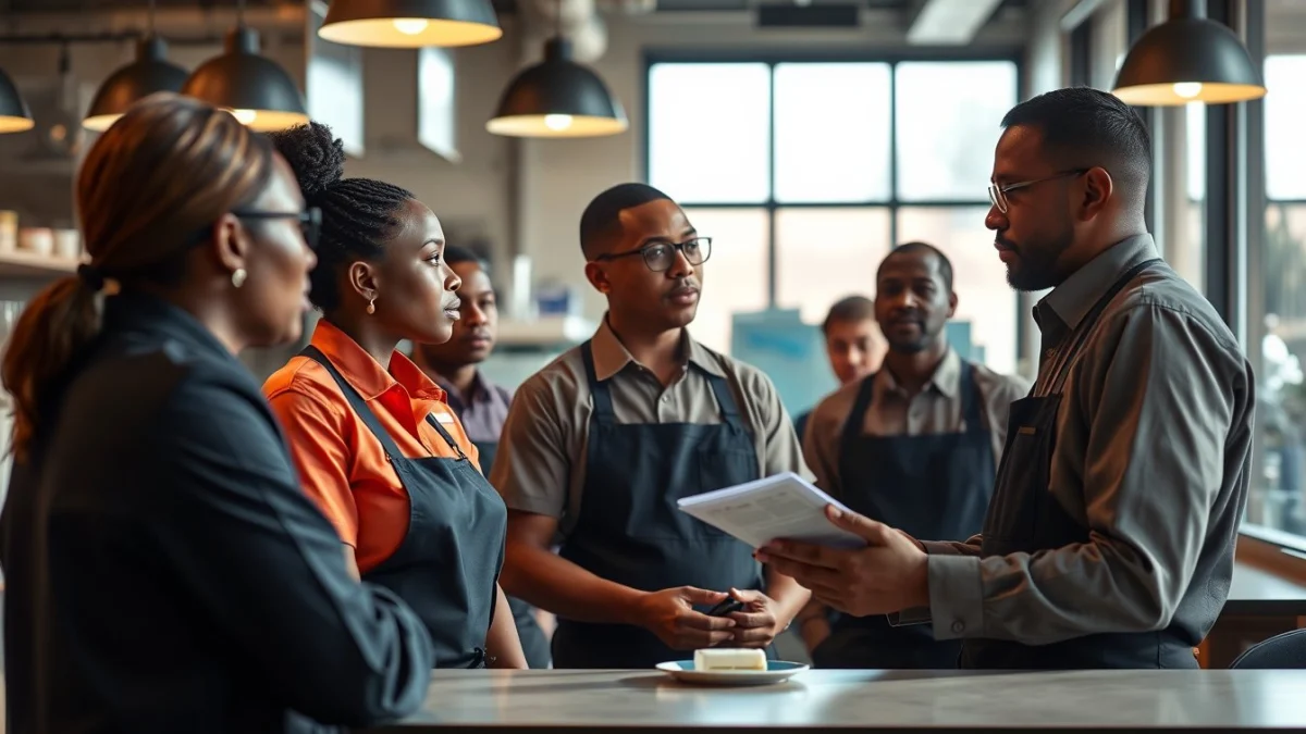Person learning understanding south african labour laws in a modern educational setting