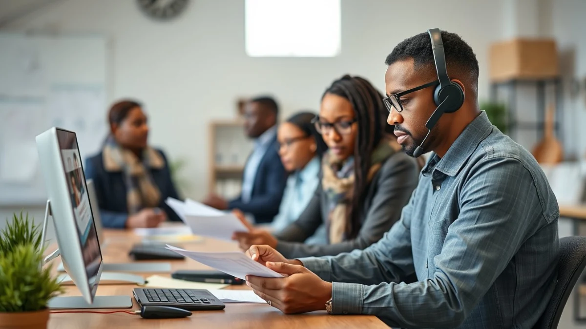 Professional learning office and administrative skills in a modern workspace