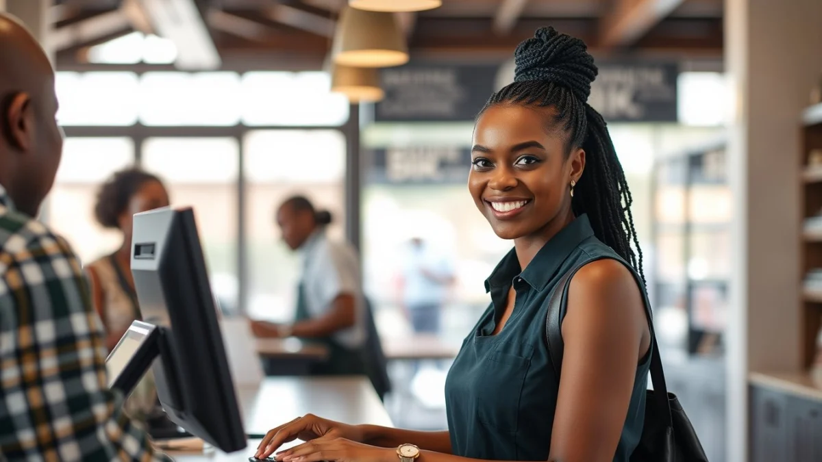 Person learning understanding the hospitality and tourism industry in south africa in a modern educational setting