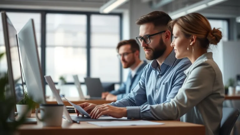 Professional learning office and administrative skills in a modern workspace