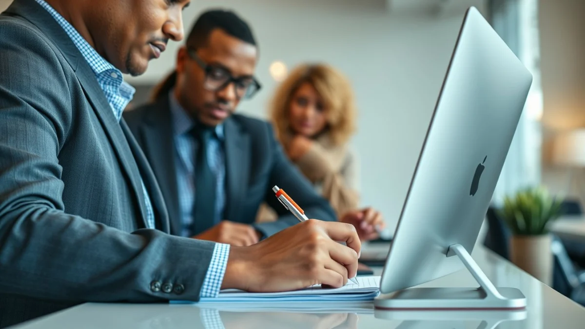 Professional learning office and administrative skills in a modern workspace