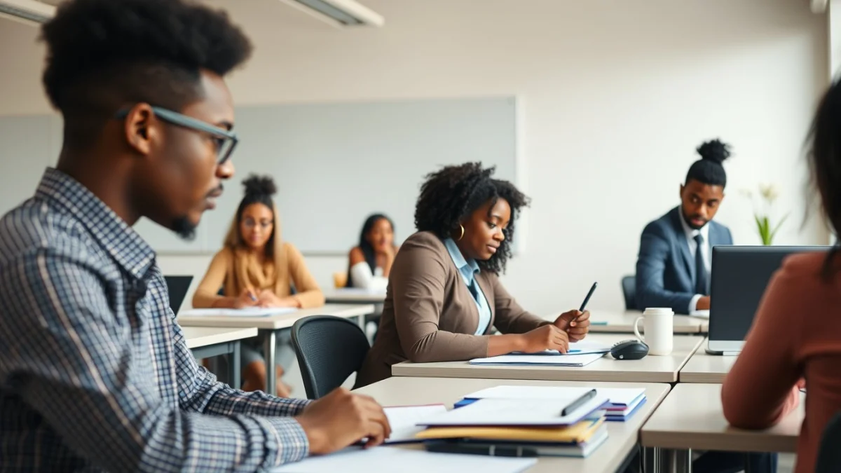 Professional learning office and administrative skills in a modern workspace