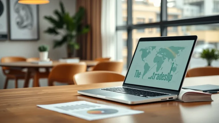 Person learning artificial intelligence skills on a laptop in a modern workspace