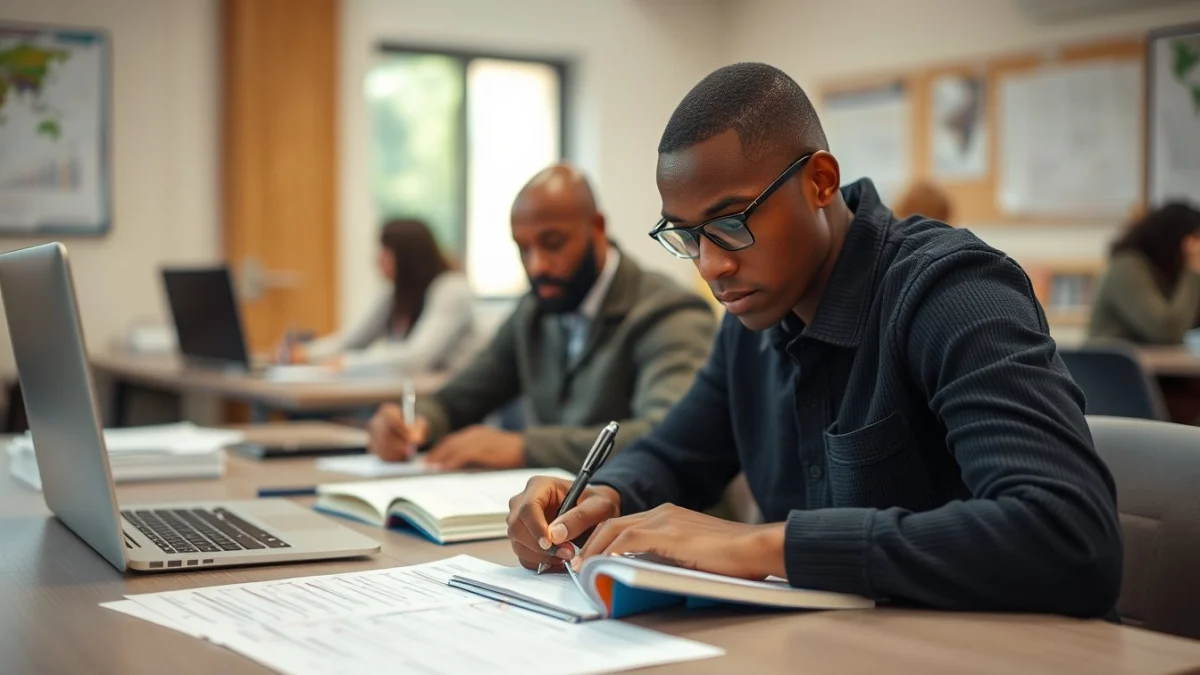 Professional learning office and administrative skills in a modern workspace
