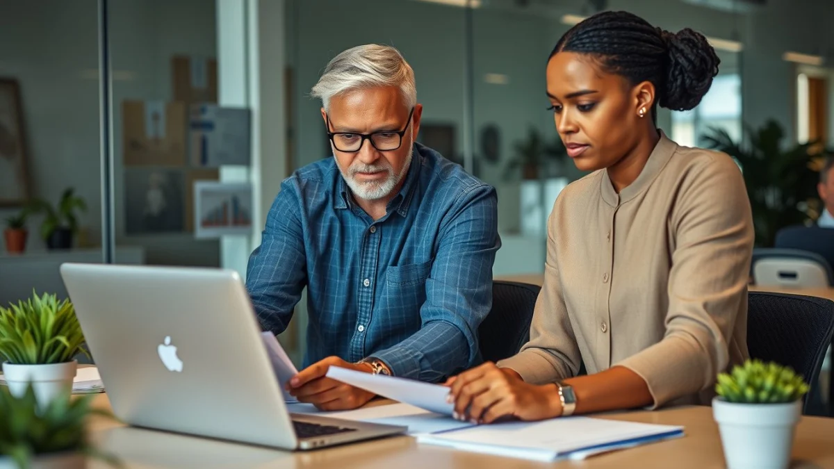 Person learning using reports to improve invoicing processes in a modern educational setting