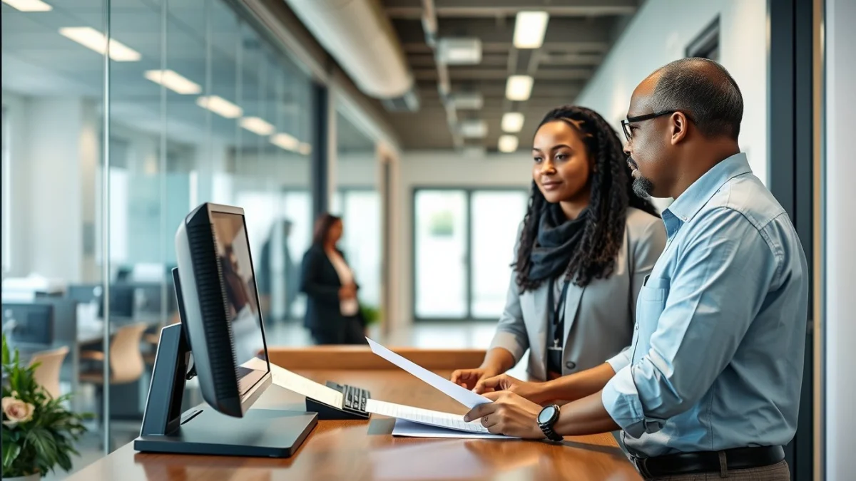 Professional learning office and administrative skills in a modern workspace