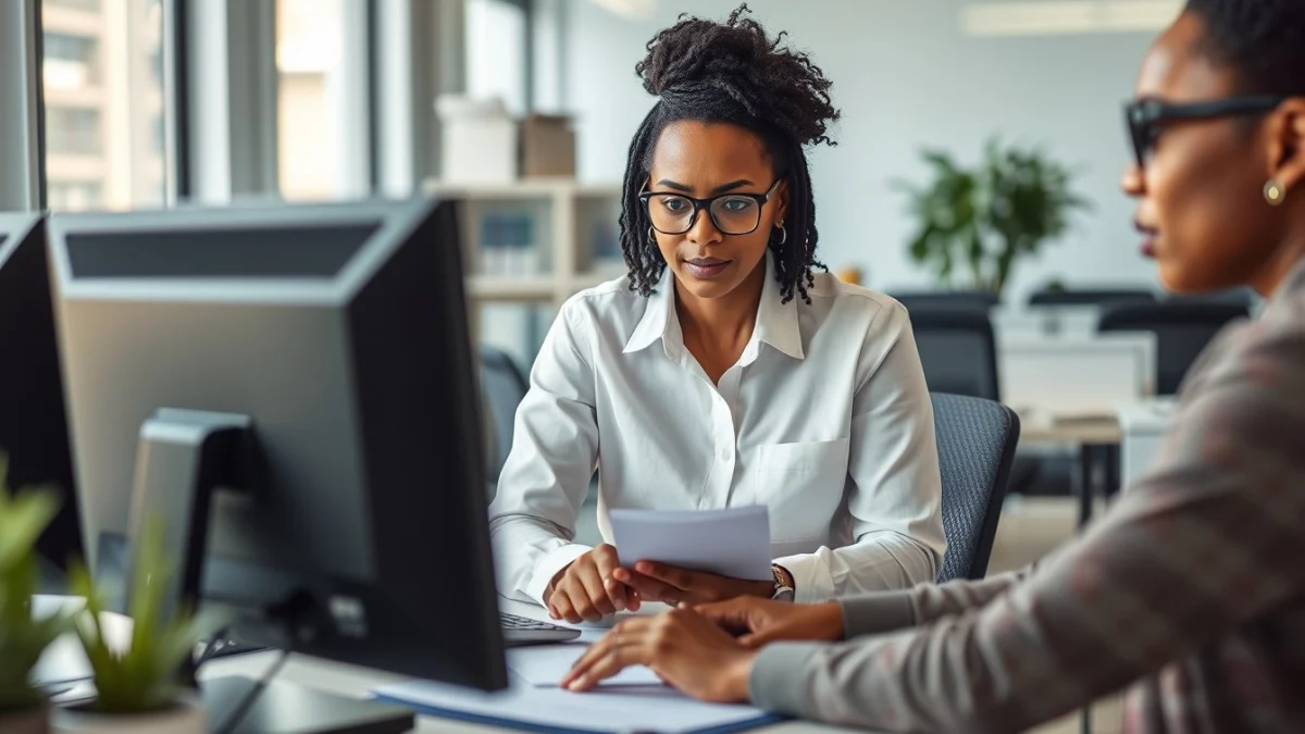 Professional learning office and administrative skills in a modern workspace