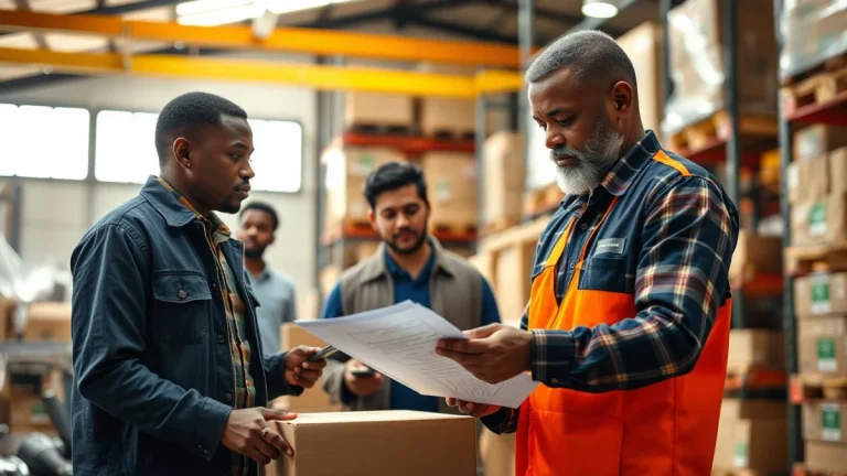 Person learning warehouse supervisor career path in south africa in a modern educational setting