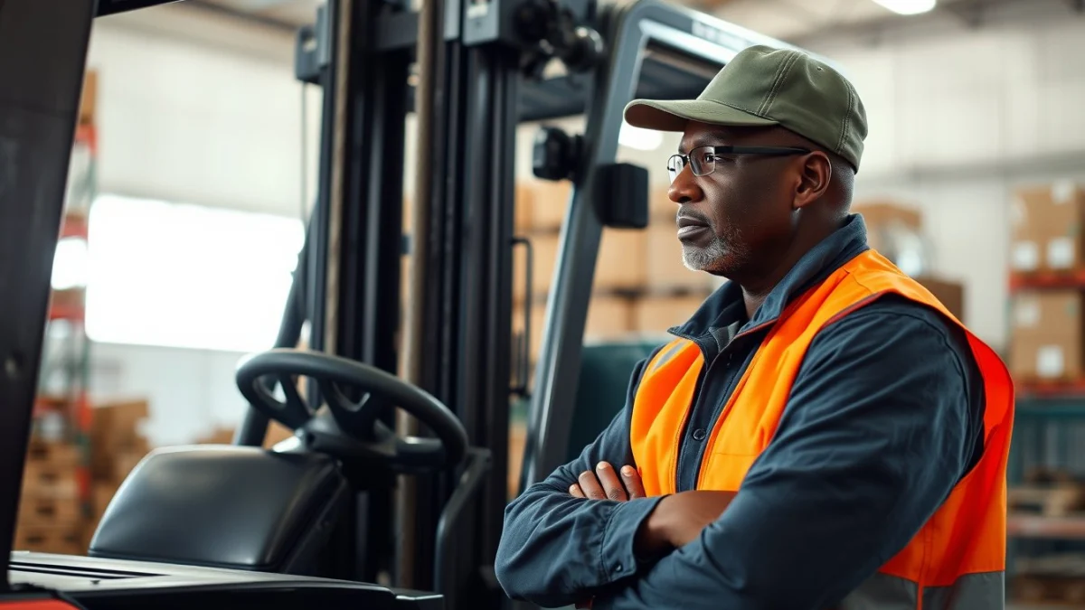 Person learning warehouse supervisor interview questions and answers in a modern educational setting